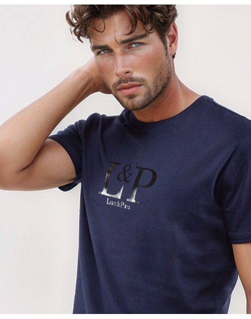 Camiseta logotipo brillo