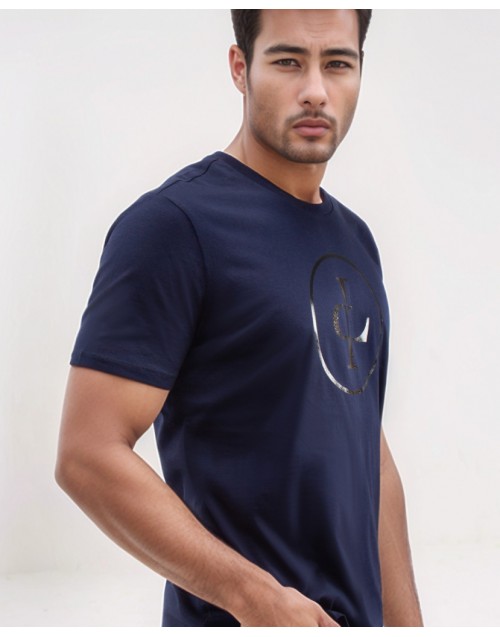Camiseta logotipo brillo