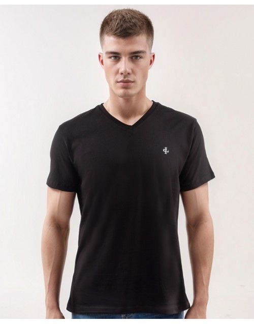 Camiseta logotipo terciopelo