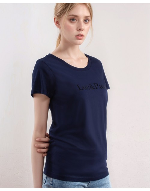 Camiseta logotipo brillo