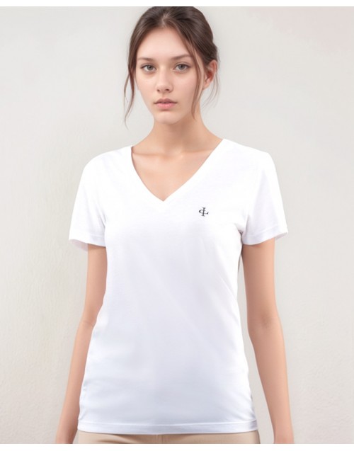 Camiseta logotipo terciopelo