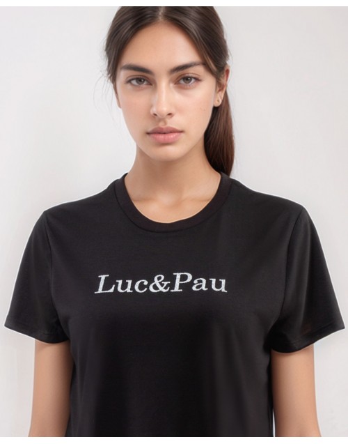 Camiseta logotipo plata